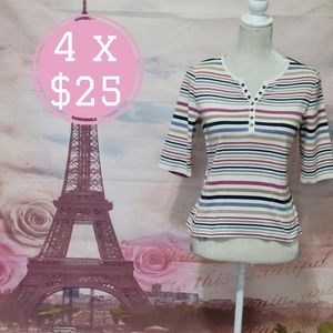 ⭐️ Croft & Barrow striped tee